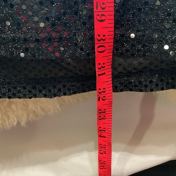 Oversized black bling see thru long sleeve top xl - Picture 8 of 8